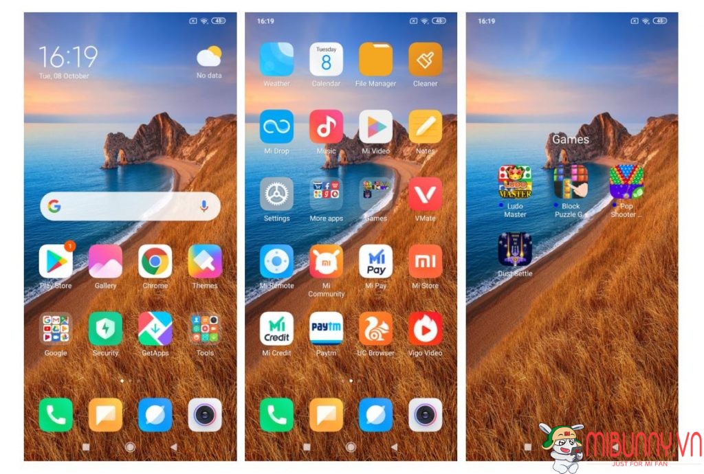 giao diện redmi 8