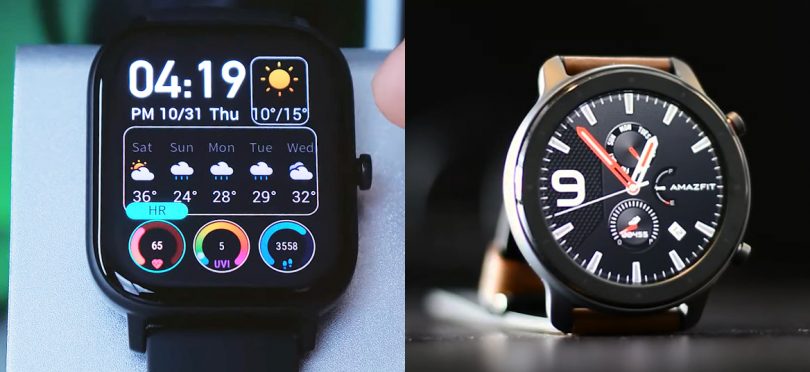 galaxy watch active vs amazfit gtr
